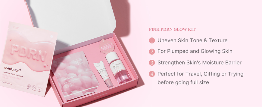 Набір для обличчя Medicube PDRN Pink Glow Kit з PDRN та колагеном