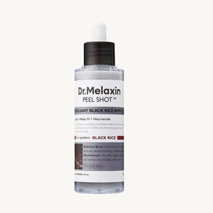 Dr.Melaxin PEEL SHOT Exfoliating Black Rice Ampoule - Ампула для обличчя з чорним рисом та кислотами - 80мл