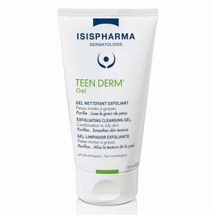 Isispharma Teen Derm Exfoliating Cleansing Gel &mdash; гель для очищення жирної шкіри, 150 мл