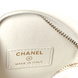 Мини кейс Chanel Tweed Quilted Round Filigree Pouch With Chain White/Black