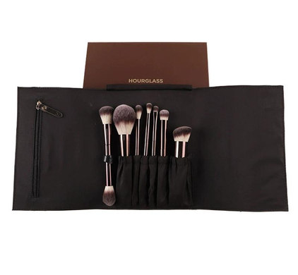 Hourglass Vegan Travel Brush Set - Дорожній набір пензлів для макіяжу 6 шт., у футлярі